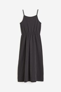 Платье H&amp;M Kids Cotton Jersey, темно-серый H&M