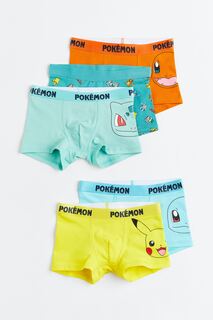 Комплект трусов H&amp;M x Pokémon Boxer, 5 предметов, мультиколор H&M