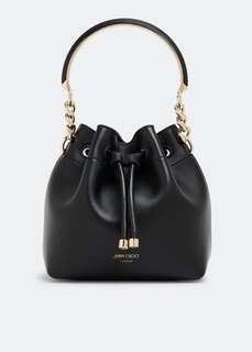 Сумка JIMMY CHOO Bon Bon small bucket bag, черный