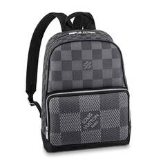 Рюкзак Louis Vuitton Campus Backpack, серый/черный