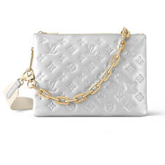 Сумка Louis Vuitton Coussin PM, серебристый