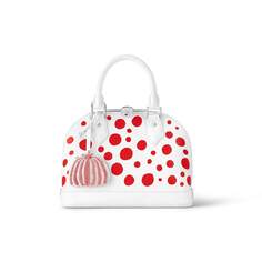 Сумка Louis Vuitton x Yayoi Kusama Alma BB, белый/красный