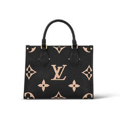 Сумка Louis Vuitton Onthego PM, черный/бежевый