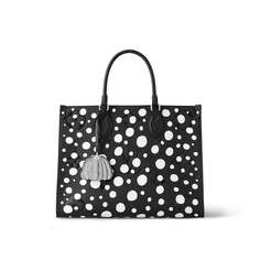 Сумка-тоут Louis Vuitton x Yayoi Kusama OnTheGo MM, черный/белый