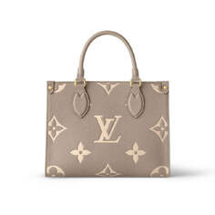 Сумка Louis Vuitton Onthego PM, серый/кремовый