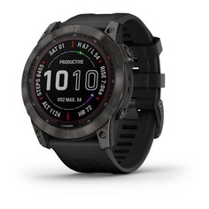 Умные часы Garmin Fenix 7X Sapphire Solar, темно-серый