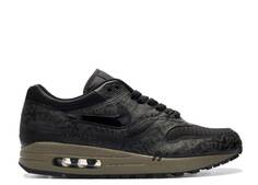 Кроссовки Nike AIR MAX 1 &apos;POWERWALL - BLACK OLIVE&apos;, черный