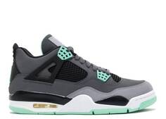 Кроссовки AIR JORDAN 4 RETRO &apos;GREEN GLOW&apos;, серый