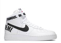 Кроссовки Nike SUPREME X AIR FORCE 1 HIGH SUPREME &apos;WHITE&apos;, белый