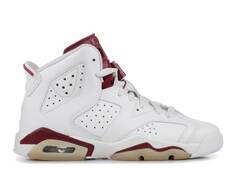 Кроссовки AIR JORDAN 6 RETRO GS &apos;MAROON&apos; 2016 INTERNATIONAL RELEASE, белый