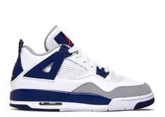 Кроссовки AIR JORDAN 4 GS &apos;DEEP ROYAL BLUE&apos;, белый