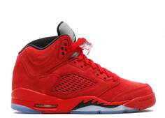 Кроссовки AIR JORDAN 5 RETRO BG &apos;RED SUEDE&apos;, красный