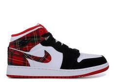 Кроссовки AIR JORDAN 1 RETRO MID GS &apos;BAD SANTA&apos;, красный