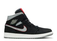 Кроссовки AIR JORDAN 1 MID &apos;BLACK GREY&apos;, черный