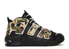 Кроссовки Nike AIR MORE UPTEMPO QS GS &apos;CAMO&apos;, черный