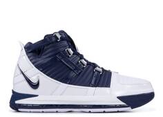 Кроссовки Nike ZOOM LEBRON 3 RETRO &apos;MIDNIGHT NAVY&apos;, белый