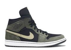 Кроссовки WMNS AIR JORDAN 1 MID &apos;OLIVE&apos;, оливковый