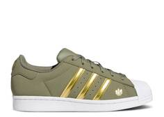 Кроссовки Adidas WMNS SUPERSTAR &apos;GREEN GOLD METALLIC&apos;, зеленый