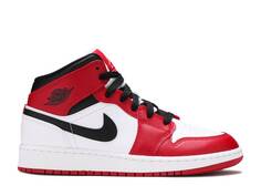 Кроссовки AIR JORDAN 1 MID GS &apos;CHICAGO&apos;, белый