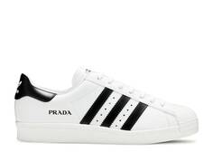 Кроссовки Adidas PRADA X SUPERSTAR &apos;WHITE BLACK&apos;, белый