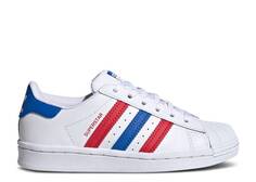 Кроссовки Adidas SUPERSTAR C &apos;WHITE BLUE SCARLET&apos;, белый