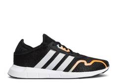 Кроссовки Adidas SWIFT RUN X J &apos;BLACK FLUORESCENT POP&apos;, черный