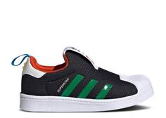 Кроссовки Adidas LEGO X SUPERSTAR 360 J &apos;BLACK GREEN&apos;, черный