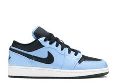 Кроссовки AIR JORDAN 1 LOW GS &apos;UNIVERSITY BLUE BLACK&apos;, синий