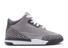 Кроссовки AIR JORDAN 3 RETRO PS &apos;COOL GREY&apos; 2021, серебряный