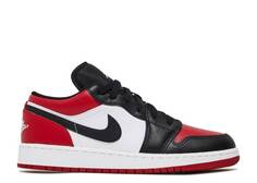 Кроссовки AIR JORDAN 1 LOW GS &apos;BRED TOE&apos;, красный