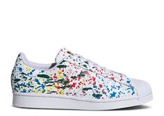 Кроссовки Adidas SUPERSTAR &apos;SPLASHES, SPLATTER AND DRIPS - WHITE&apos;, белый