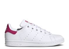 Кроссовки Adidas STAN SMITH J &apos;WHITE BOLD PINK&apos;, белый