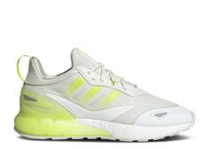 Кроссовки Adidas ZX 2K BOOST 2.0 &apos;WHITE SEMI SOLAR SLIME&apos;, белый
