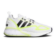 Кроссовки Adidas ZX 2K BOOST J &apos;WHITE SOLAR YELLOW&apos;, белый
