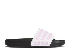 Кроссовки Adidas ADILETTE SHOWER SLIDE J &apos;WHITE CLEAR LILAC&apos;, белый