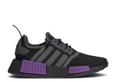 Кроссовки Adidas NMD_R1 J &apos;BLACK GREY ACTIVE PURPLE&apos;, черный