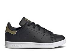 Кроссовки Adidas STAN SMITH LITTLE KID &apos;BLACK GOLD&apos;, черный