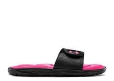 Кроссовки Under Armour WMNS IGNITE 9 SLIDE &apos;BLACK PINK SURGE&apos;, черный