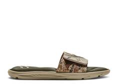 Кроссовки Under Armour IGNITE 6 GRAPHIC STRAP SLIDE &apos;KHAKI BASE CAMO&apos;, хаки