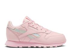 Кроссовки Reebok CLASSIC LEATHER LITTLE KID &apos;PINK GLOW IRIDESCENT&apos;, розовый