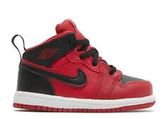 Кроссовки AIR JORDAN 1 MID TD &apos;REVERSE BRED&apos;, красный