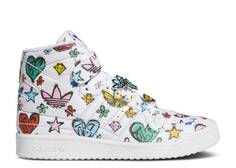 Кроссовки Adidas JEREMY SCOTT X FORUM 84 HIGH &apos;MONOGRAM&apos;, белый