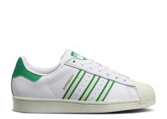 Кроссовки Adidas SUPERSTAR &apos;TEAM COLORS - WHITE GREEN&apos;, белый