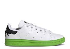 Кроссовки Adidas STAN SMITH BIG KID &apos;PAINT DRIP - WHITE SOLID GREEN&apos;, белый