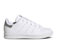 Кроссовки Adidas STAN SMITH LITTLE KID &apos;WHITE SILVER METALLIC&apos;, белый