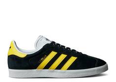 Кроссовки Adidas GAZELLE &apos;BLACK IMPACT YELLOW&apos;, черный