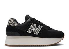 Кроссовки New Balance WMNS 574+ &apos;BLACK ANIMAL PRINT&apos;, черный