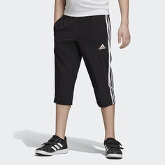 Спортивные бриджи Adidas, черный/белый