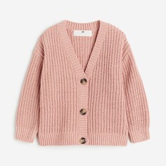 Кардиган H&amp;M Kids Oversized, светло-розовый H&M