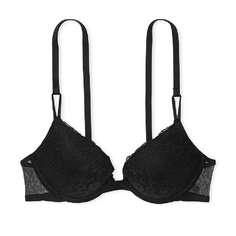 Бюстгальтер Victoria&apos;s Secret Sexy Tee Posey Lace Push-Up, черный